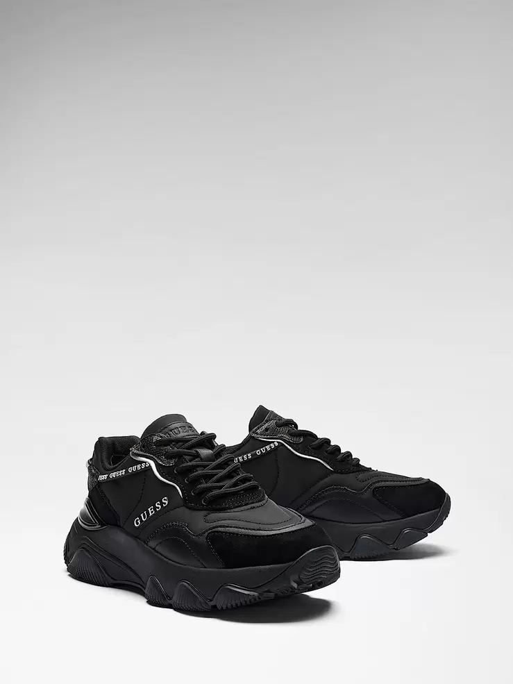 Micola mixed leather running shoe