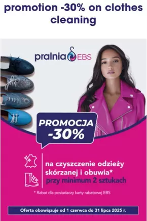 Promotion -30% on clothes cleaning