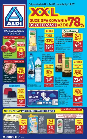 Katalog Aldi w: Głowno | Aldi gazetka | 2025-07-14T00:00:00.000Z - 2025-07-19T00:00:00.000Z