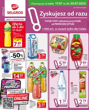 Katalog Selgros w: Warszawa | Oferta dla profesjonalistów | 2025-07-17T00:00:00.000Z - 2025-07-30T00:00:00.000Z
