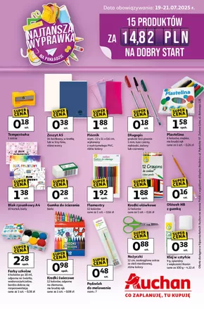 Katalog Auchan w: Oświęcim | Gazetka NAJTAŃSZA Wyprawka Szkolna Hipermarket Auchan | 2025-07-19T00:00:00.000Z - 2025-07-21T00:00:00.000Z