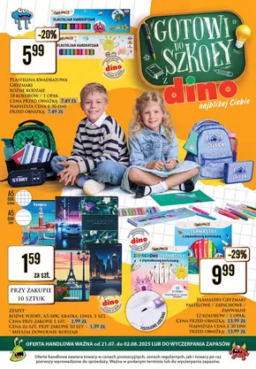 Katalog Dino | katalog nonfood lipiec 2025 gotowi do szkoly | 2025-07-21T00:00:00.000Z - 2025-08-02T00:00:00.000Z