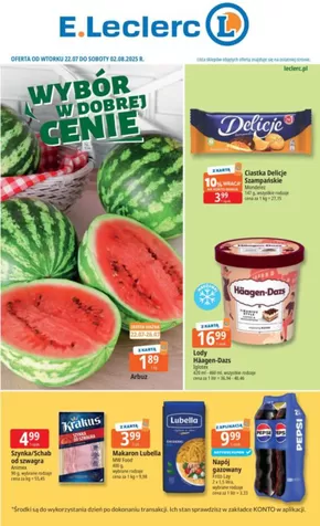Katalog E.Leclerc | Najlepsze oferty dla wszystkich łowców okazji | 2025-07-22T00:00:00.000Z - 2025-08-02T00:00:00.000Z