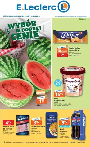 Katalog E.Leclerc w: Toruń | Świetna oferta dla wszystkich klientów | 2025-07-22T00:00:00.000Z - 2025-08-02T00:00:00.000Z