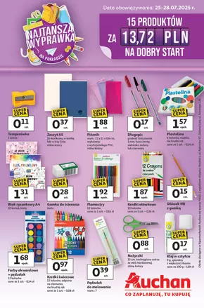 Katalog Auchan w: Gdynia | Gazetka NAJTAŃSZA Wyprawka Szkolna Hipermarket Auchan | 2025-07-25T00:00:00.000Z - 2025-07-28T00:00:00.000Z