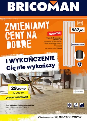 Katalog Bricoman w: Zblewo | Gazetka Bricoman | 2025-07-28T00:00:00.000Z - 2025-08-17T00:00:00.000Z