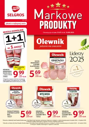 Katalog Selgros w: Gliwice | Markowe Produkty | 2025-07-31T00:00:00.000Z - 2025-08-13T00:00:00.000Z