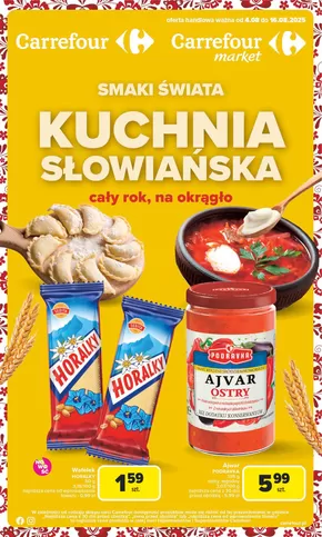 Katalog Carrefour w: Warszawa | Gazetka Kuchnia s&#322;owia&#324;ska | 2025-08-03T00:00:00.000Z - 2025-08-16T00:00:00.000Z