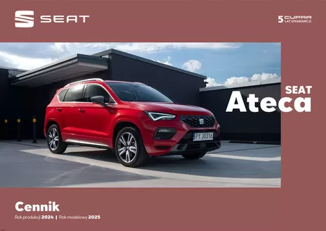 Katalog Seat | SEAT Ateca - Katalog i cennik | 2025-08-08T00:00:00.000Z - 2026-08-08T00:00:00.000Z