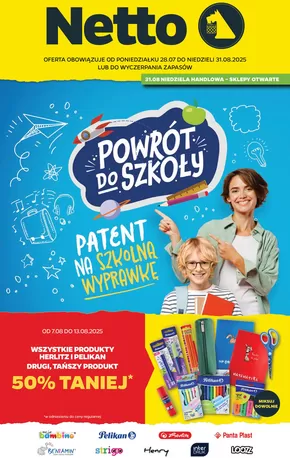 Katalog Netto w: Bochnia | Najlepsze oferty dla oszczędnych | 2025-07-27T00:00:00.000Z - 2025-08-31T00:00:00.000Z