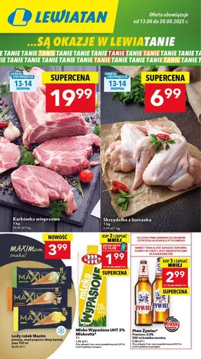 Katalog Lewiatan w: Rajgród | Świetne rabaty na wybrane produkty | 2025-08-13T00:00:00.000Z - 2025-08-20T00:00:00.000Z