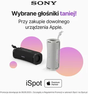 Katalog iSpot | Wybrane głośniki taniej! | 2025-08-13T00:00:00.000Z - 2025-09-06T00:00:00.000Z