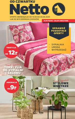 Katalog Netto w: Częstochowa | Najlepsze oferty dla wszystkich klientów | 2025-08-13T00:00:00.000Z - 2025-08-20T00:00:00.000Z
