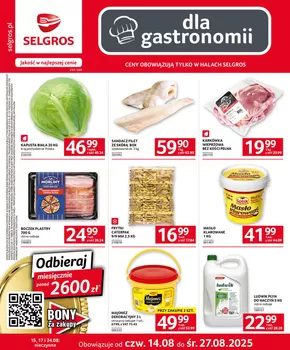 Katalog Selgros w: Gliwice | Oferta dla gastronomii | 2025-08-14T00:00:00.000Z - 2025-08-27T00:00:00.000Z