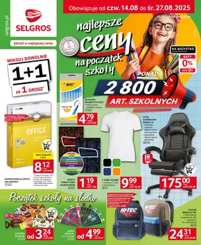 Katalog Selgros w: Gliwice | Katalog Szkoła | 2025-08-14T00:00:00.000Z - 2025-08-27T00:00:00.000Z