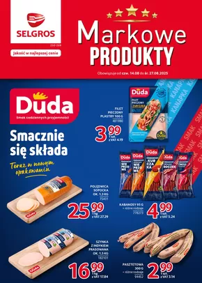Katalog Selgros w: Gliwice | Markowe Produkty | 2025-08-14T00:00:00.000Z - 2025-08-27T00:00:00.000Z