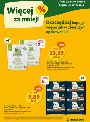 Katalog Maxi Zoo w: Rybnik | Więcej za mniej! | 2025-08-14T00:00:00.000Z - 2025-09-30T00:00:00.000Z