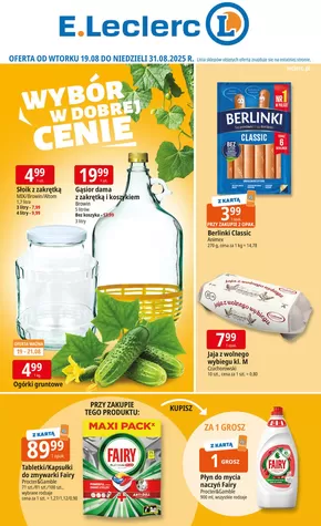Katalog E.Leclerc w: Zakopane | Aktualne oferty i promocje | 2025-08-19T00:00:00.000Z - 2025-08-31T00:00:00.000Z