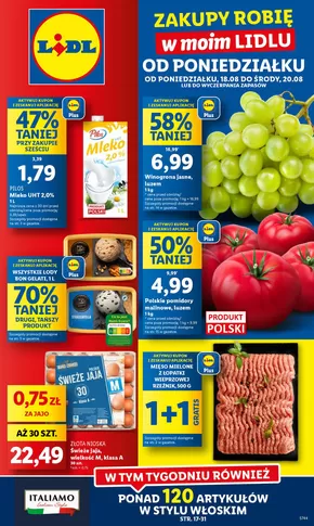 Katalog Lidl w: Sosnowiec | OFERTA WAŻNA 18.08 DO 20.08 | 2025-08-17T00:00:00.000Z - 2025-08-20T00:00:00.000Z