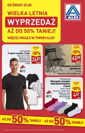 Katalog Aldi w: Legnica | Świetna oferta dla wszystkich klientów | 2025-08-20T00:00:00.000Z - 2025-08-20T00:00:00.000Z
