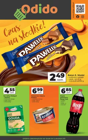 Katalog Odido w: Józefów (Mazowieckie) | Czas a słodkie!  | 2025-08-20T00:00:00.000Z - 2025-09-02T00:00:00.000Z