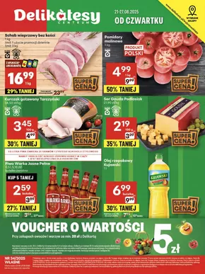 Katalog Delikatesy Centrum w: Czarnowąsy | Oszczędzaj teraz dzięki naszym ofertom | 2025-08-21T00:00:00.000Z - 2025-08-27T00:00:00.000Z