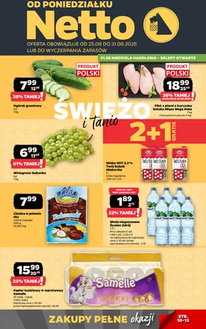 Katalog Netto w: Głogów | Ekskluzywne oferty dla naszych klientów | 2025-08-24T00:00:00.000Z - 2025-08-31T00:00:00.000Z