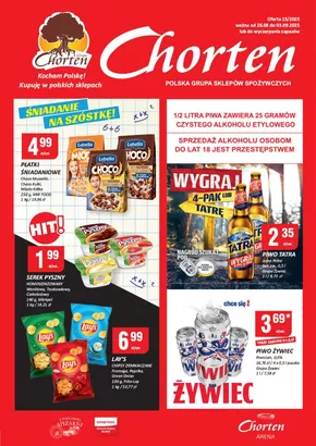 Katalog Chorten w: Kielce | Oszczędzaj teraz dzięki naszym ofertom | 2025-08-28T00:00:00.000Z - 2025-09-03T00:00:00.000Z