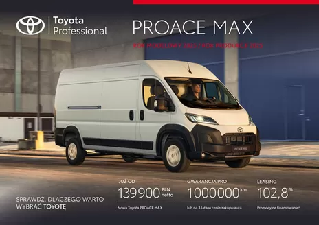 Katalog Toyota | spec nowy proace max py25 | 2025-01-01T00:00:00.000Z - 2025-12-31T00:00:00.000Z