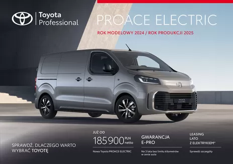 Katalog Toyota | spec proace ev py25 | 2024-01-01T00:00:00.000Z - 2025-12-31T00:00:00.000Z