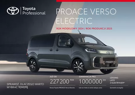 Katalog Toyota | spec nowy proace verso ev | 2024-01-01T00:00:00.000Z - 2025-12-31T00:00:00.000Z