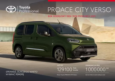 Katalog Toyota w: Bydgoszcz | spec nowy proace city verso py25 | 2024-01-01T00:00:00.000Z - 2025-12-31T00:00:00.000Z