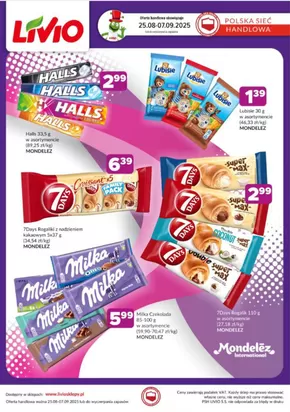 Katalog Livio w: Józefów (Mazowieckie) | Ekskluzywne oferty i okazje. | 2025-08-27T00:00:00.000Z - 2025-09-07T00:00:00.000Z
