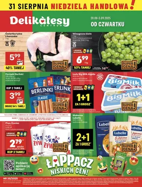 Katalog Delikatesy Centrum w: Mielec | Ekskluzywne oferty dla naszych klientów | 2025-08-28T00:00:00.000Z - 2025-09-03T00:00:00.000Z