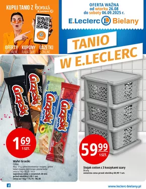 Katalog E.Leclerc w: Kielce | Oszczędzaj teraz dzięki naszym ofertom | 2025-08-26T00:00:00.000Z - 2025-09-06T00:00:00.000Z