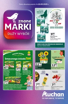 Katalog Auchan w: Zakliczyn | Gazetka Znane marki duży wybór Hipermarket Auchan | 2025-09-04T00:00:00.000Z - 2025-09-10T00:00:00.000Z