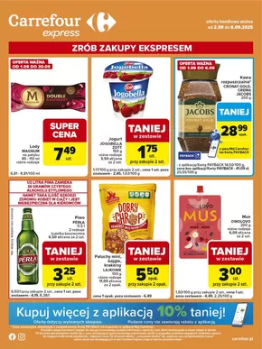 Katalog Carrefour Express w: Zakliczyn | Gazetka Express | 2025-09-01T00:00:00.000Z - 2025-09-08T00:00:00.000Z