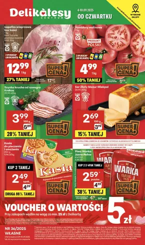 Katalog Delikatesy Centrum w: Józefów (Mazowieckie) | Nasze najlepsze oferty dla Ciebie | 2025-09-04T00:00:00.000Z - 2025-09-10T00:00:00.000Z
