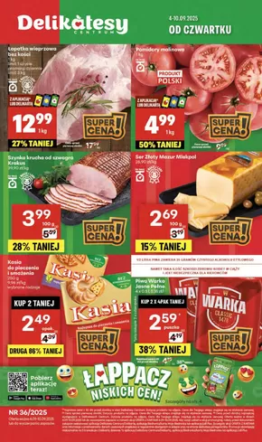 Katalog Delikatesy Centrum w: Czarnowąsy | Najlepsze oferty dla wszystkich klientów | 2025-09-04T00:00:00.000Z - 2025-09-10T00:00:00.000Z