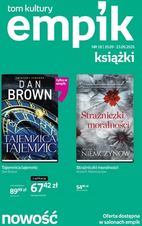 Katalog Empik w: Jastrowie | Świetne rabaty na wybrane produkty | 2025-09-10T00:00:00.000Z - 2025-09-23T00:00:00.000Z