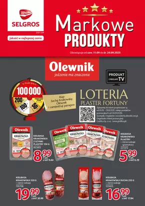Katalog Selgros w: Gdynia | Markowe Produkty | 2025-09-11T00:00:00.000Z - 2025-09-24T00:00:00.000Z
