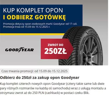 Katalog Premio | Odbierz do 250zł za zakup opon Goodyear | 2025-09-15T00:00:00.000Z - 2025-12-15T00:00:00.000Z