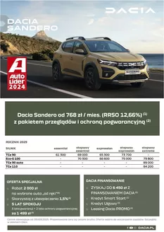 Katalog Dacia | DACIA SANDERO 2025  | 2025-09-15T00:00:00.000Z - 2026-04-30T00:00:00.000Z