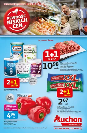 Katalog Auchan | Gazetka Pewność niskich cen Supermarket Auchan | 2025-09-18T00:00:00.000Z - 2025-09-24T00:00:00.000Z