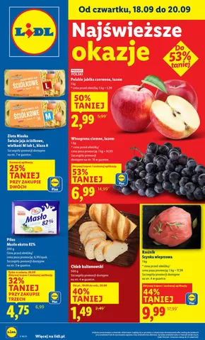 Katalog Lidl | OFERTA WAŻNA 18.09 do 20.09 | 2025-09-17T00:00:00.000Z - 2025-09-20T00:00:00.000Z