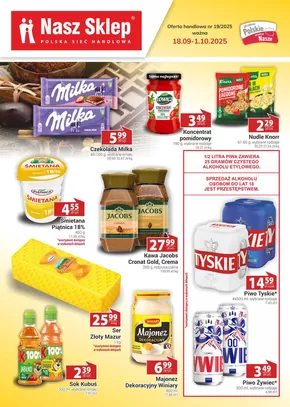 Katalog Nasz Sklep w: Osiek | Świetna oferta dla wszystkich klientów | 2025-09-18T00:00:00.000Z - 2025-10-02T00:00:00.000Z