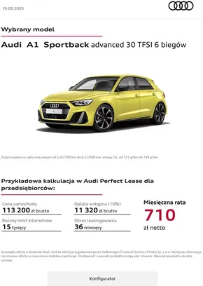 Katalog Audi w: Ciechanowiec | Oferta specjalne  | 2025-09-19T00:00:00.000Z - 2025-10-19T00:00:00.000Z