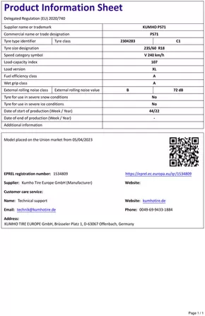 Katalog Hyundai | Hyundai SANTA FE Kumho 235 60R18 PS71 | 2025-09-20T00:00:00.000Z - 2025-10-04T00:00:00.000Z
