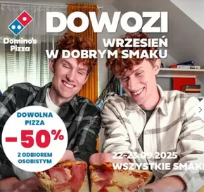 Katalog Domino's Pizza w: Rumia | - 50 %  | 2025-09-22T00:00:00.000Z - 2025-09-23T00:00:00.000Z
