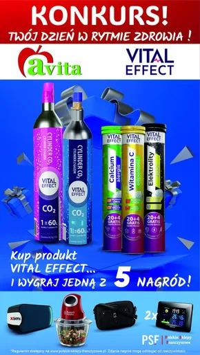 Katalog Avita w: Kraków | Konkurs vital effect twój dzień w rytmie zdrowia  | 2025-09-25T00:00:00.000Z - 2025-10-15T00:00:00.000Z
